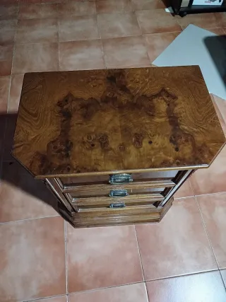 Mesitas de noche madera raíz de olivo