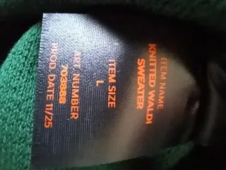 Maglione verde Jagermeister taglia L