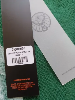 Maglione verde Jagermeister taglia L