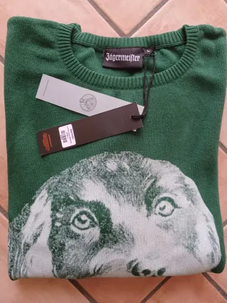 Maglione verde Jagermeister taglia L