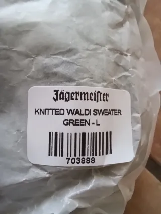 Maglione verde Jagermeister taglia L