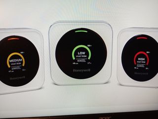 Monitor de aire Honeywell Riesgo Transmisión