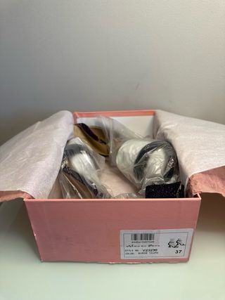 NUEVAS Alma en Pena Tacón Animal Print 37 Fiesta