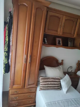 Dormitorio completo madera
