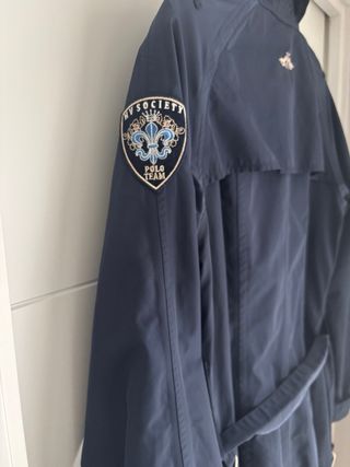 Gabardina HV Polo Society Azul, Talla M-L. +L