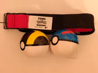 Cinturón Pokémon Tomy con 2 Pokeballs
