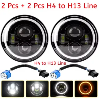 2 Faros LED Jeep Wrangler JK 7 Pulgadas