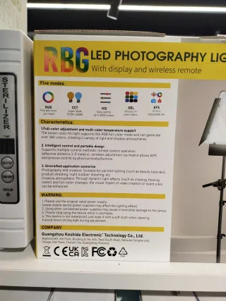 HOOSDA Luz Fotografía LED RGB 40W