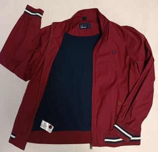 Cazadora Fred Perry burdeos Talla L