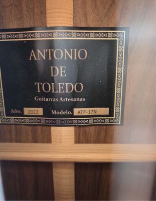 Guitarra Flamenca Antonio de Toledo Negra ATF 17-N