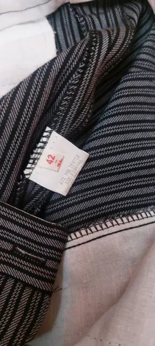 Pantalón Zaragüel Chico Rayas Gris/Negro