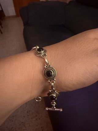 Pulsera Plata 925 y Ónix
