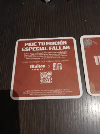 Bicchieri Mahou Fallas Edizione Speciale