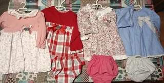 Lote 4 vestidos niña 18 meses