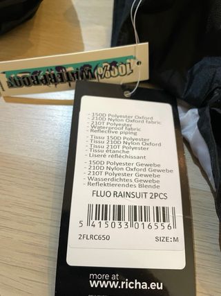 Traje de agua Richa moto 2 piezas