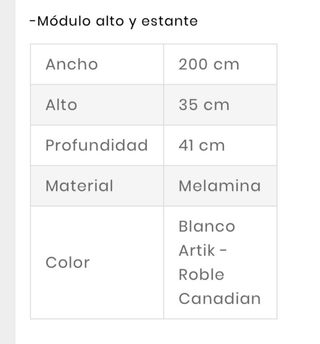 Mueble TV y Estantería Madera y Blanca