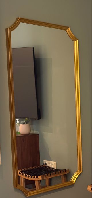 Espejo Marco Dorado Ikea