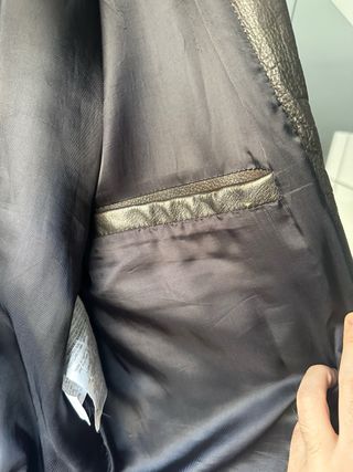 Chaqueta aviador de piel de ZARA