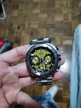 Reloj Festina Chrono Bike Plata y Amarillo