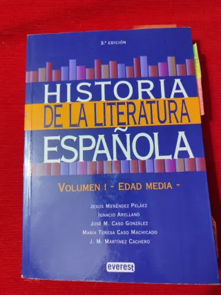 Historia de la Literatura Espanola. Volumen I-E...
