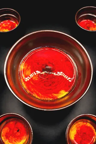 Set Licor Cerámica Holandesa P.Tummers - 7 piezas