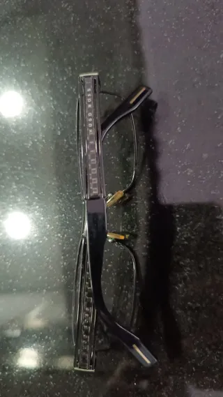 Montura Gafas Hugo Boss Originales Negra/Plata,