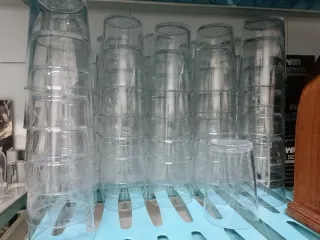Juego de copas de cristal
