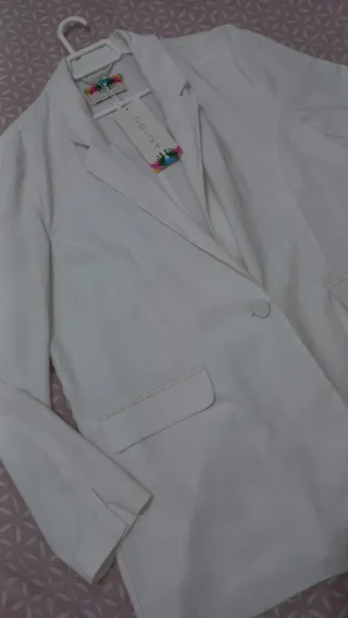 Blazer color star white talla M
