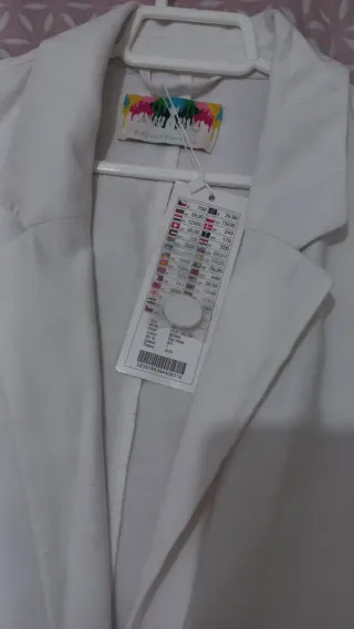 Blazer color star white talla M