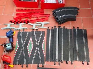 Scalextric Cuentavueltas , Semáforo , Vías, puente