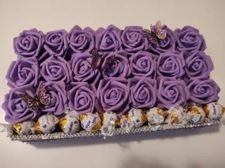 Caja Flores Eternas Moradas