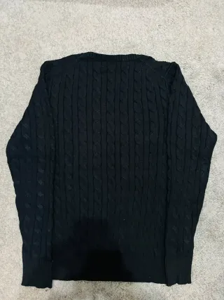 Jersey Polo Ralph Lauren Negro Cable Knit