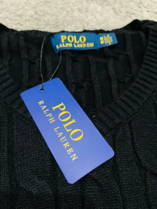 Jersey Polo Ralph Lauren Negro Cable Knit