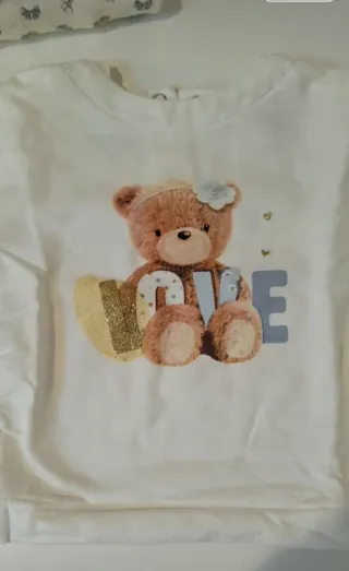 Set 3 magliette bimba 3/6 mesi