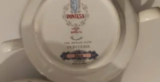 Juego 5 Tazas y platos Consomé Vintage Pontesa