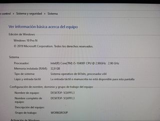Ordenador VSPC i5 10th Gen 16GB RAM 8GB Gráfica