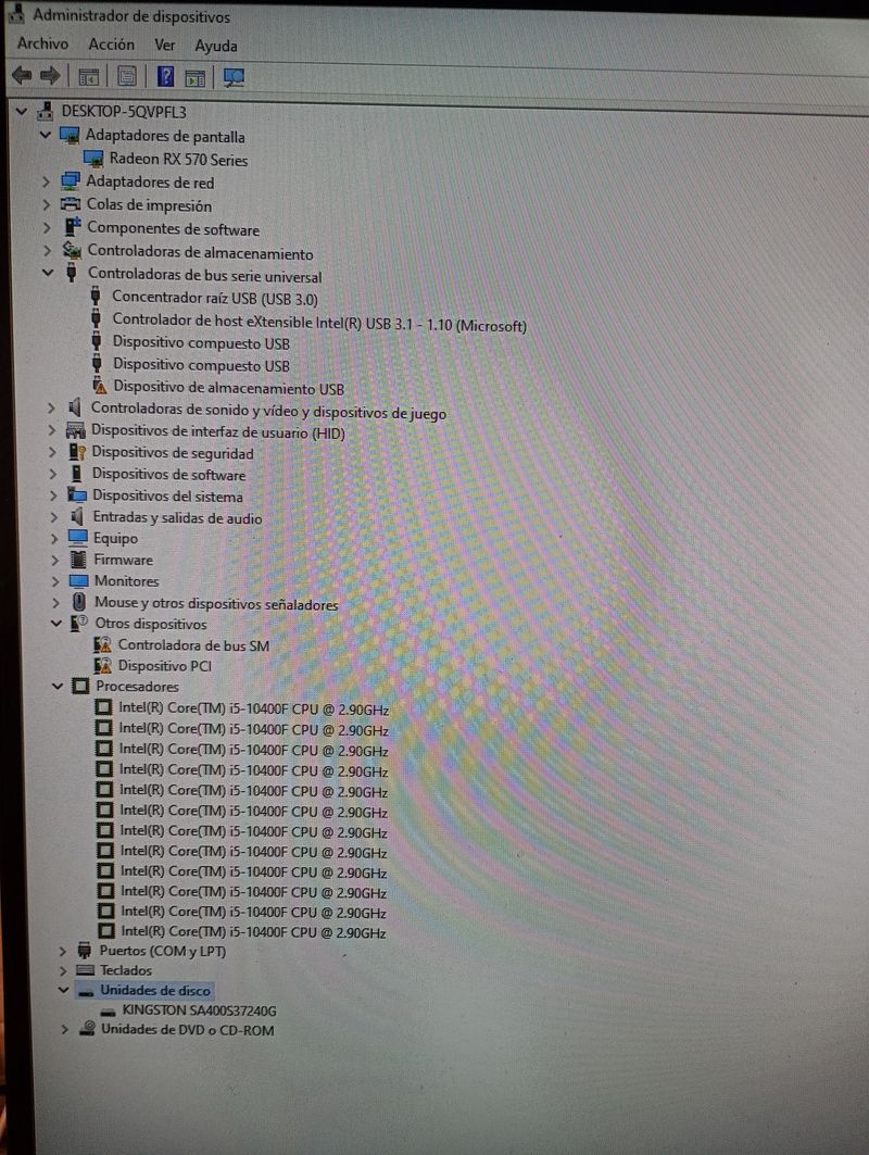 Ordenador VSPC i5 10th Gen 16GB RAM 8GB Gráfica afbeelding 2