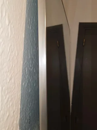 Espejo de cuerpo entero plateado