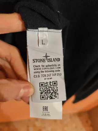 Maglioncino Stone Island Nero Tg L