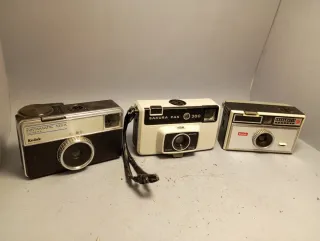 Lote 3 Cámaras Kodak Instamatic. Sakura Pak 300