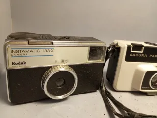 Lote 3 Cámaras Kodak Instamatic. Sakura Pak 300