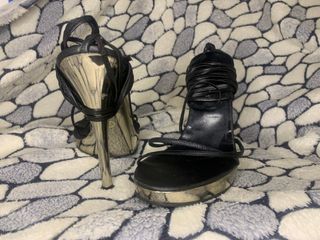 Sandali tacco alto sexy neri usati