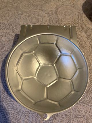 Molde tarta balón fútbol metal