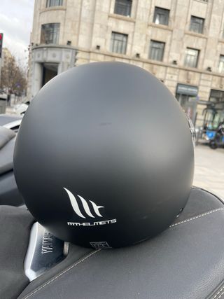 Casco Jet MT Helmets Negro Mate Talla XS