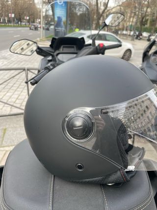 Casco Jet MT Helmets Negro Mate Talla XS