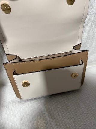 Bolso Michael Kors verde y beige