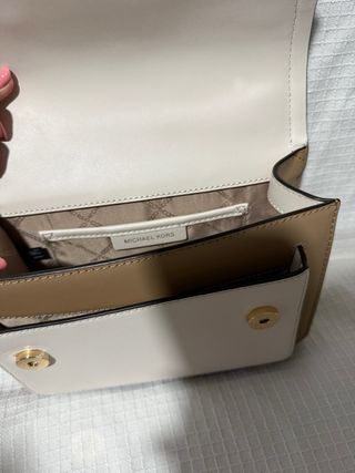 Bolso Michael Kors verde y beige