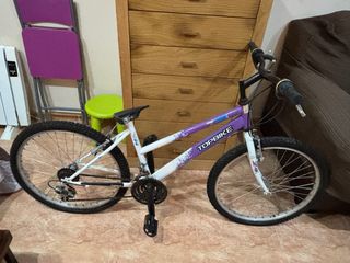 Bicicleta TOPBIKE Morada y Blanca