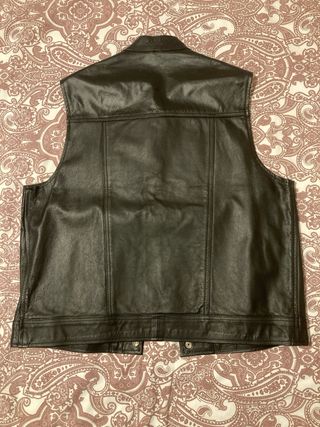 Chaleco de Piel Custom13 Negro