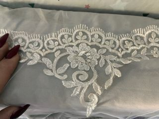 Traje de Novia y Velo Blanco